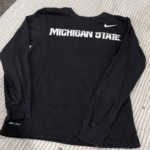 Nike Michigan State MSU Black Longsleeve